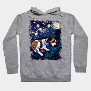 Starry Night Dog - Love Sleeping for Dog Lovers Hoodie